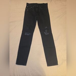 Pyre Women's Black Distressed Jeans Size 28